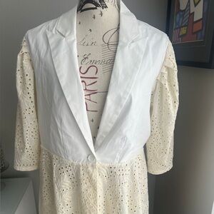 C Wonder Christian Siriano White Top Women’s Size Large